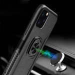 Wholesale iPhone 11 Pro Max (6.5in) Ring Stand PU Leather Design Case (Black)